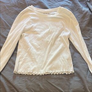 White Long Sleeve Tee by Tea Collection